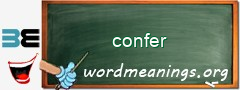 WordMeaning blackboard for confer